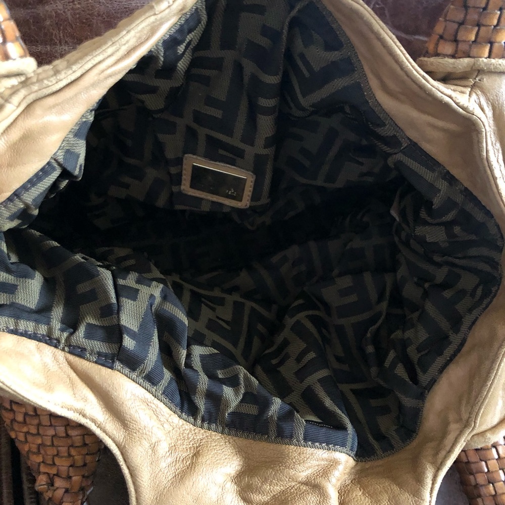 Fendi Authentic Small Spy Leather Tan Bag - Picture 6 of 8